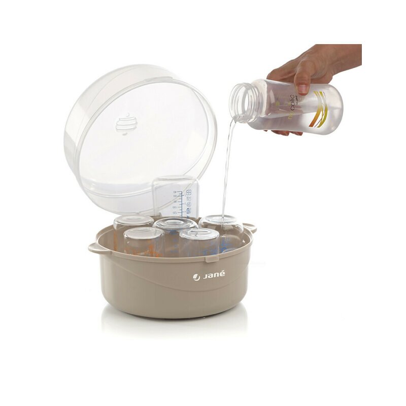 Sterilizator microunde, Jane, Capacitate 6 biberoane, BPA Free, 16.5 cm x 20 cm