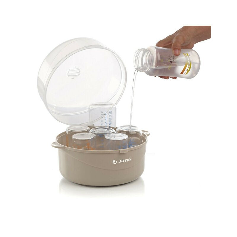Sterilizator microunde, Jane, Capacitate 6 biberoane, BPA Free, 16.5 cm x 20 cm