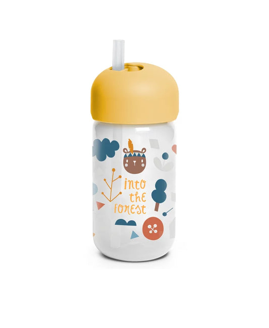Sticla de apa cu pai Suavinex Forest 340 ml