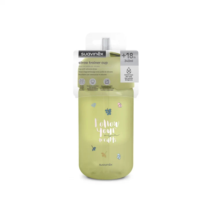 Sticla de apa cu pai Suavinex Bears 340 ml