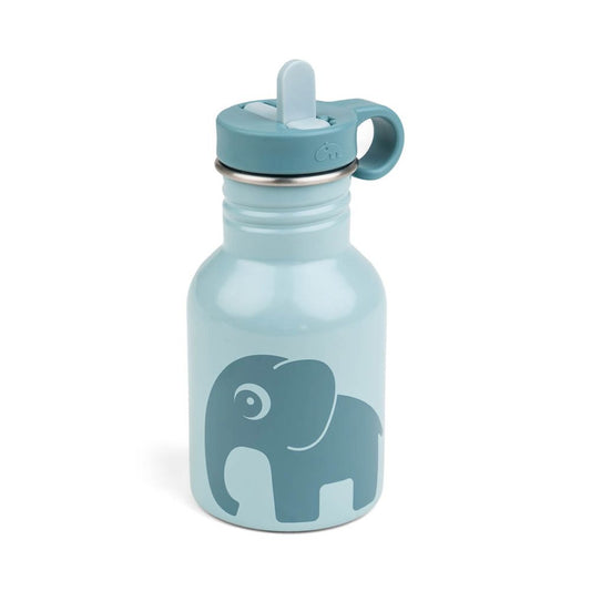Sticla Metalica cu Pai Done by Deer Elphee Blue 350 ml