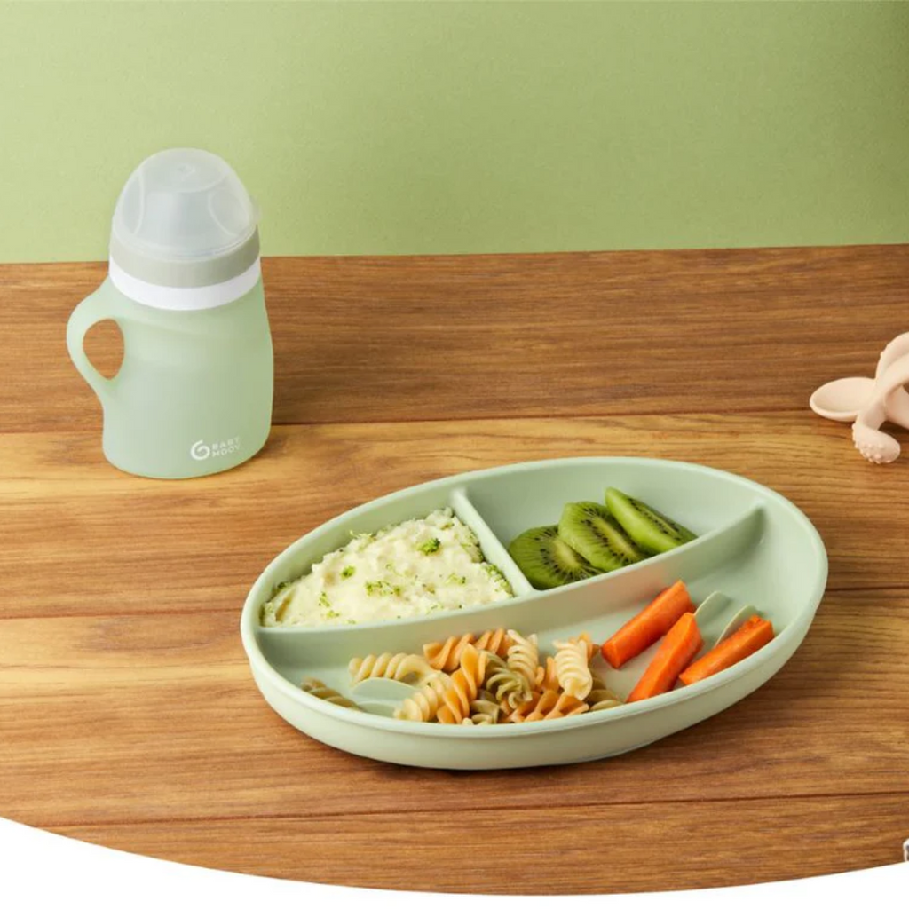 Sticla ergonomica din silicon Babymoov 150 ml verde - imagine 4