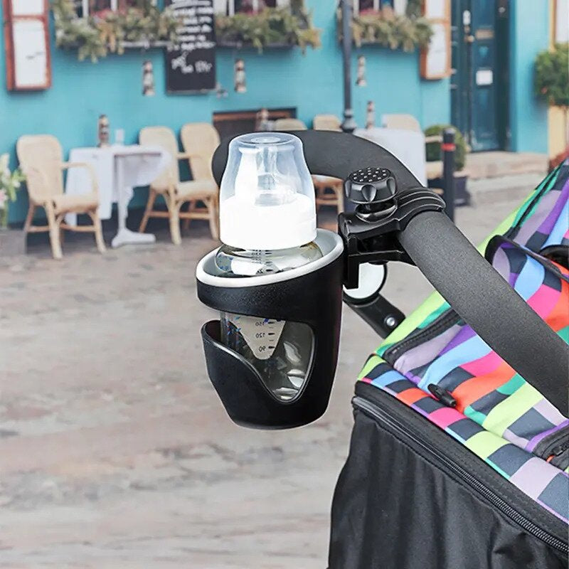 Suport pentru carucior, FreeON, Universal, Pentru biberon/pahar, Negru