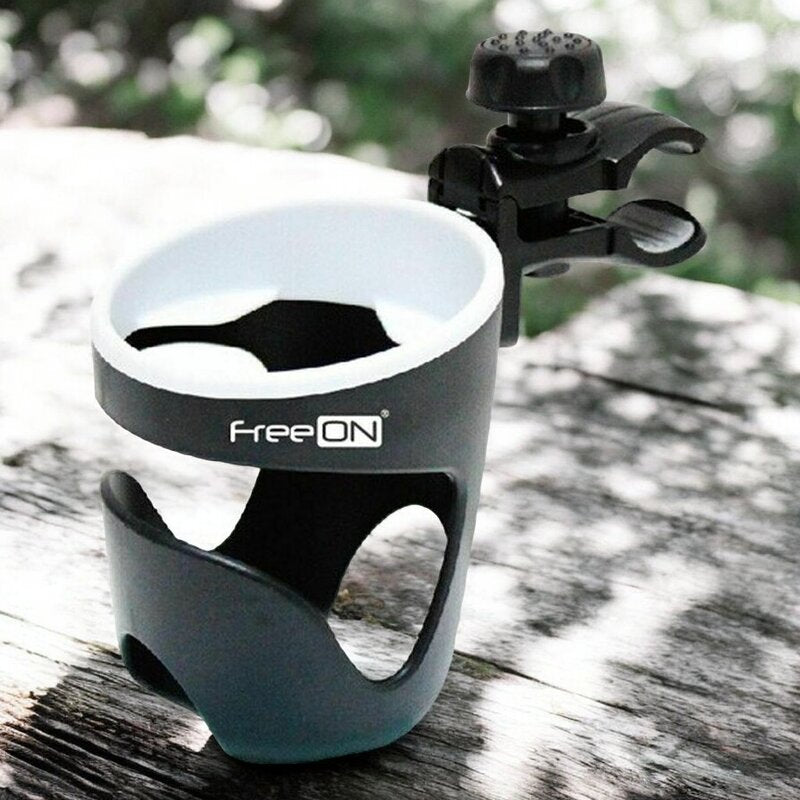 Suport pentru carucior, FreeON, Universal, Pentru biberon/pahar, Negru