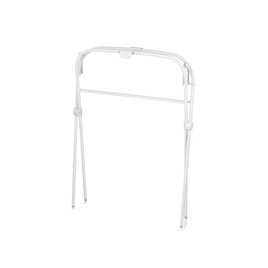 Suport pliabil pentru cadita de baie cu pliere ultra-compacta, Jane, Oasis, Conform cu standardul european de siguranta EN 17072:2018, Alb