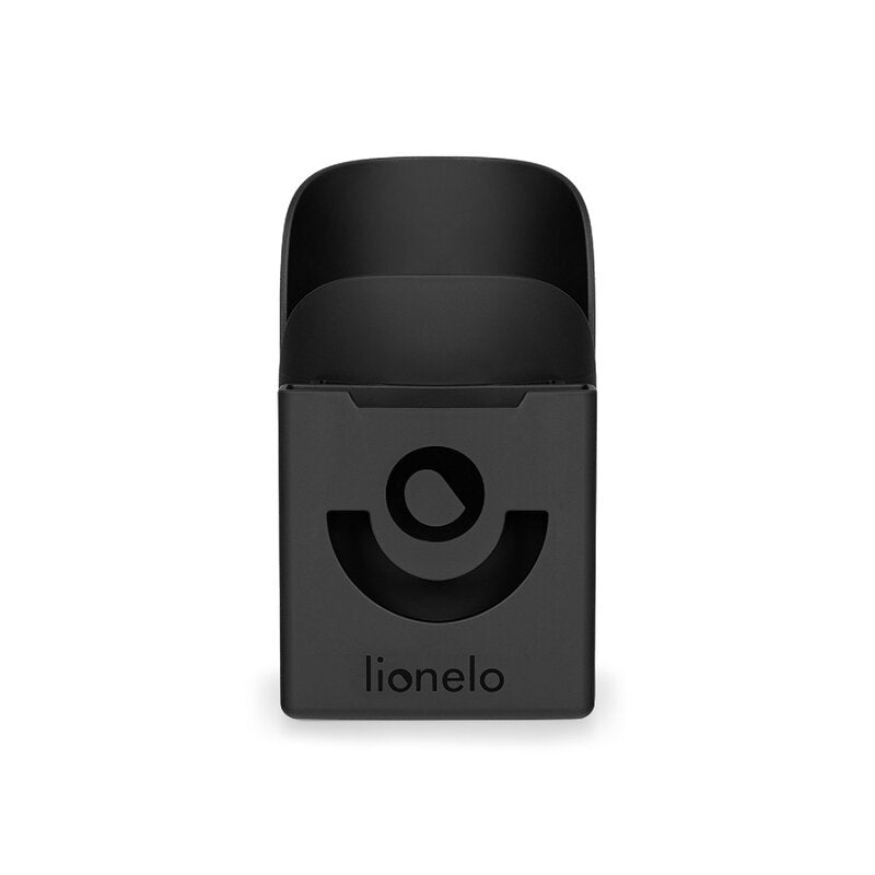Suport universal pentru biberon/pahar si telefon, Lionelo, Ove, Cu sistem de rotire 360, Negru