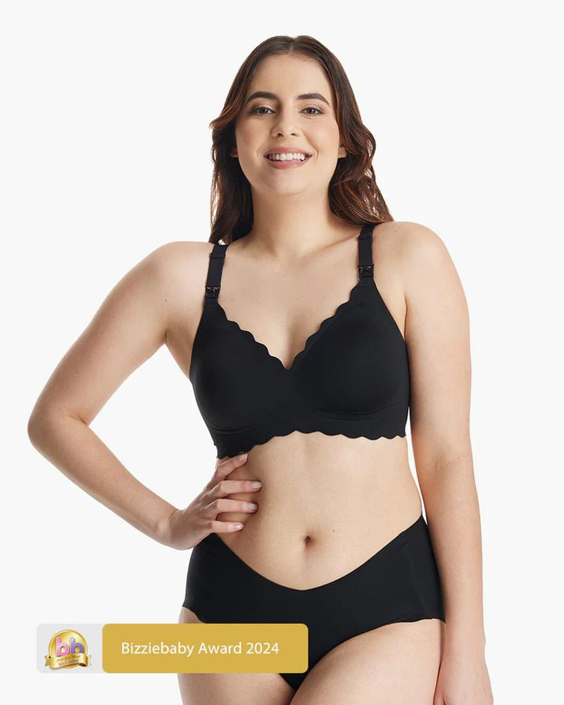 Sutien Alaptare Fara Cusaturi Momcozy YN46 cu Sustinere Black 2XL