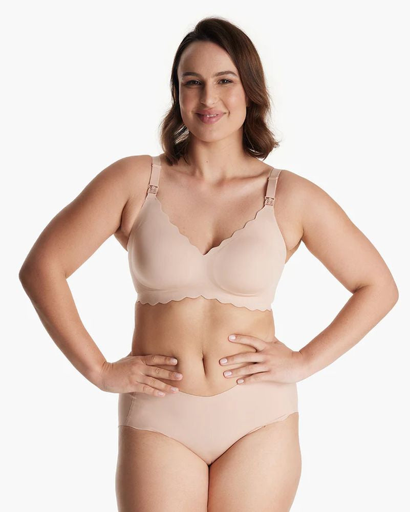 Sutien Alaptare Fara Cusaturi Momcozy YN46 cu Sustinere Skin S