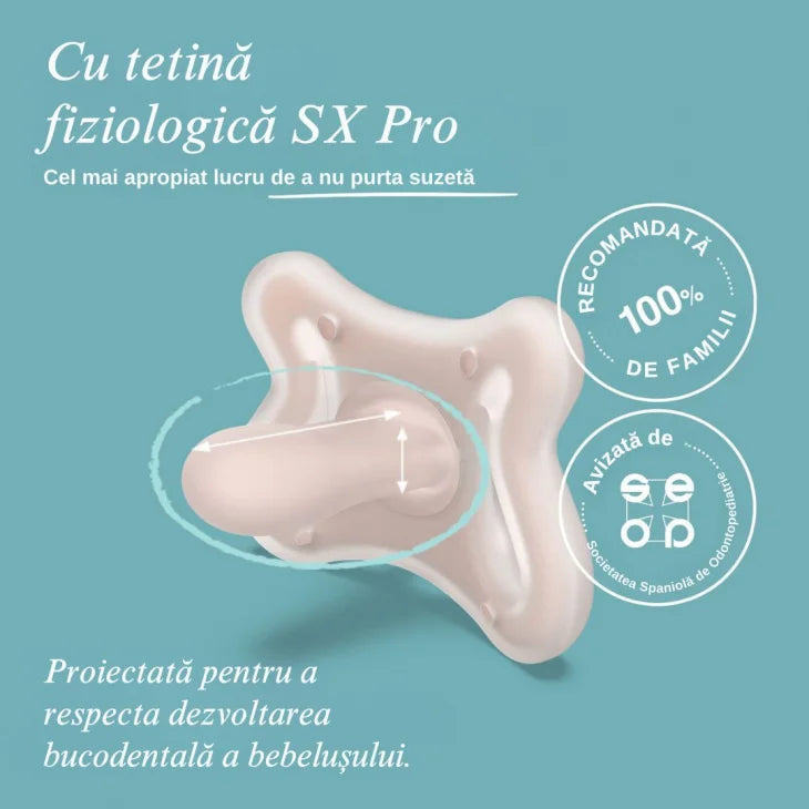 Suzeta fiziologica Suavinex SX Pro Zero Zero