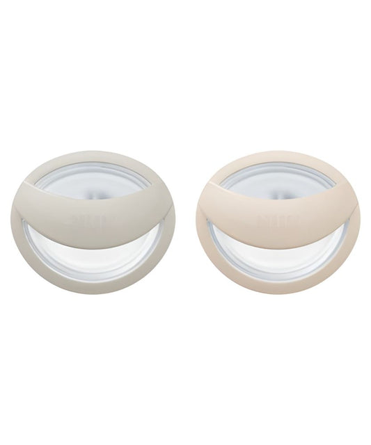 Suzetă NUK MommyFeel Silicon 0-6 Luni Set 2 Bucăți Prietenosă cu Alaptarea Gri