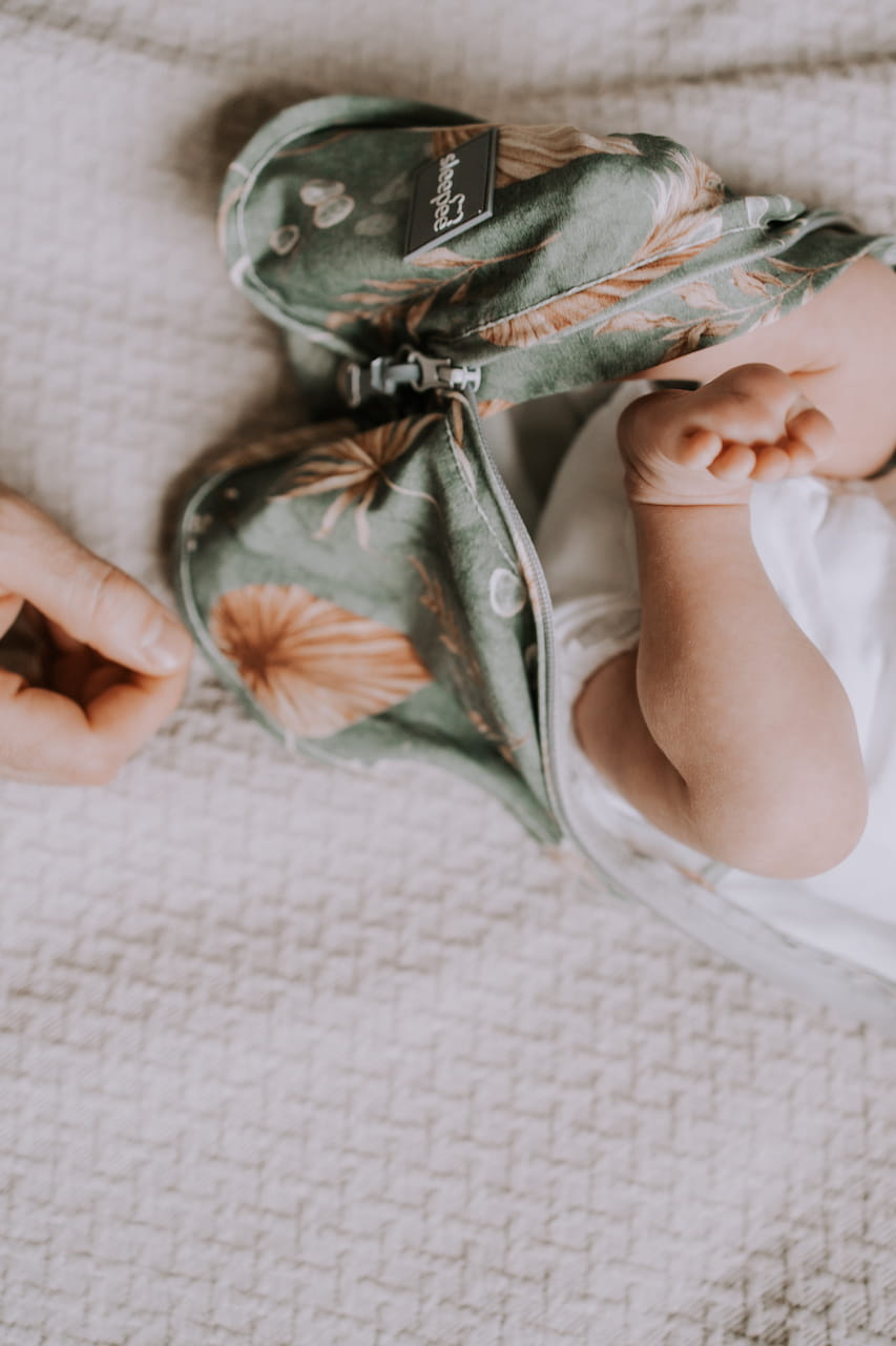 Saculet Swaddle infasat Bebe Bumbac + Caciulita - Second Step