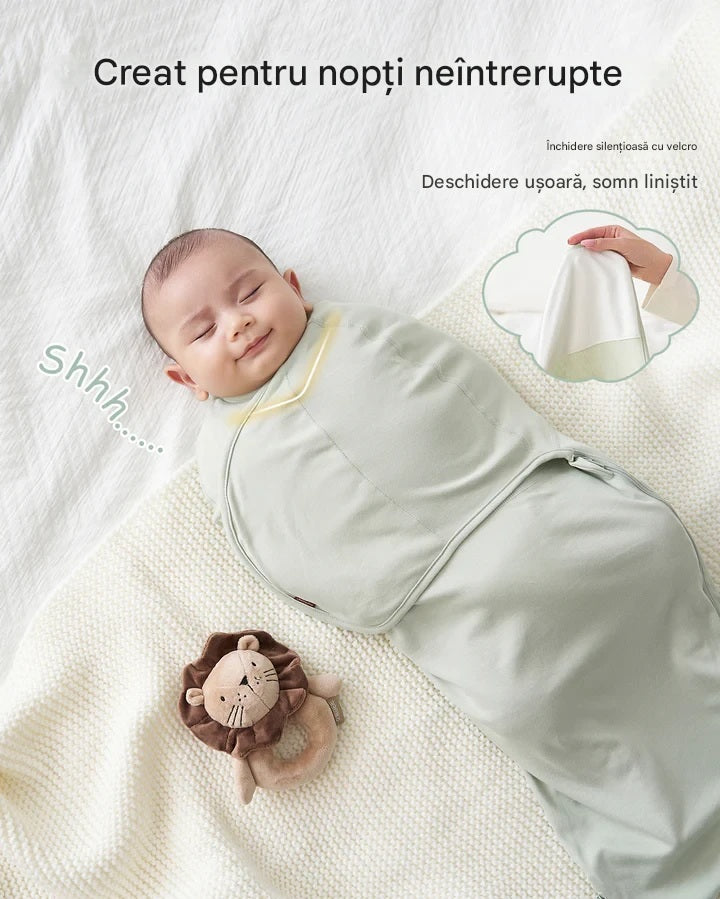 Pachet 2 buc Saculet infasare Swaddle 0-3 Luni 3.5-6.5 Kg – Serenity Momcozy
