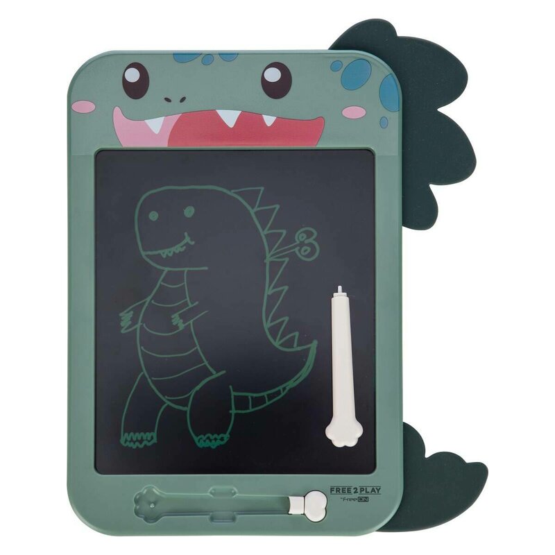 Tableta Grafica Digitala LCD pentru Scris si Desen, Free2Play, Ecran Mare 10.5 Inch, Dinozaur