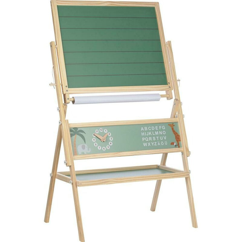 Tablita magnetica din lemn Free2Play 2 in 1 cu rola de hartie