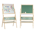 Tablita magnetica din lemn Free2Play 2 in 1 cu rola de hartie