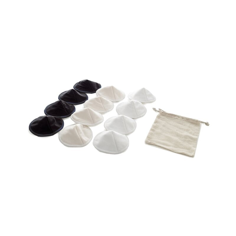 Tampoane de san refolosibile, Jane, 12 bucati, Cu saculet pentru spalare fascila, Masura M, Pentru cupele A, B si C