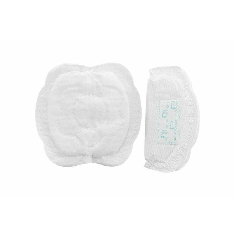 Tampoane pentru san, Bocioland, Set 100 bucati, Ambalate individual, Cu banda adeziva pentru o fixare usoara