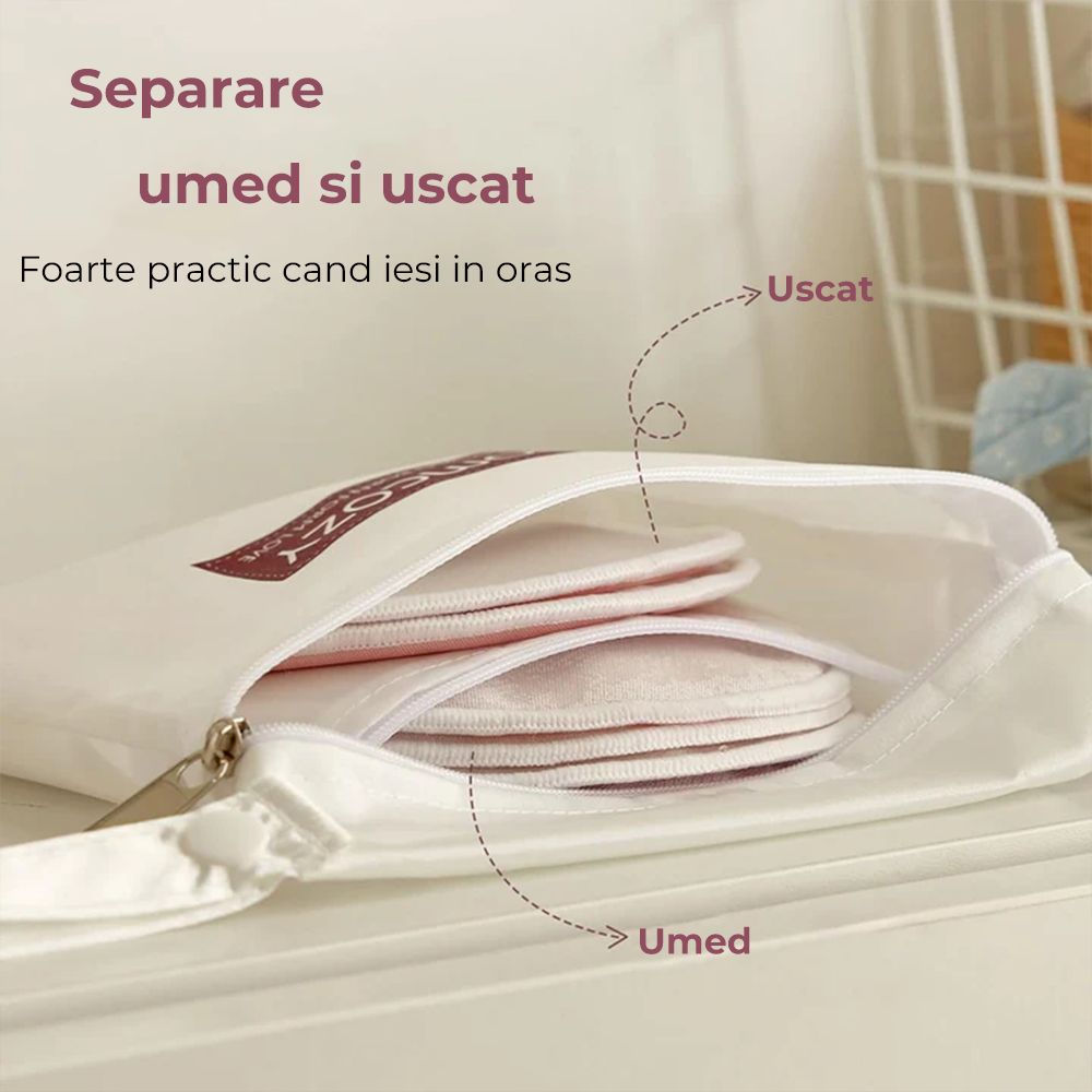 Tampoane Reutilizabile pentru San Momcozy Subtiri - Set 14 Bucati Ultra-Thin