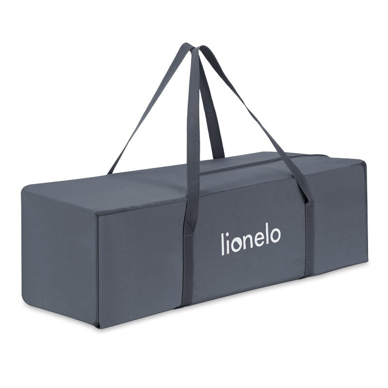 Tarc de joaca copii, Lionelo, Florence Easy Fold XL, 180 x 200 x 68 cm, Pliere, depliere automata, Include geanta de transport, Din plasa, Cu doua intrari laterale, 0-48 luni, Conform cu EN12227, Grey Stone