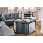 Țarc de joacă FreeON Hexagonal, gri – fotografia 4 a produsului
