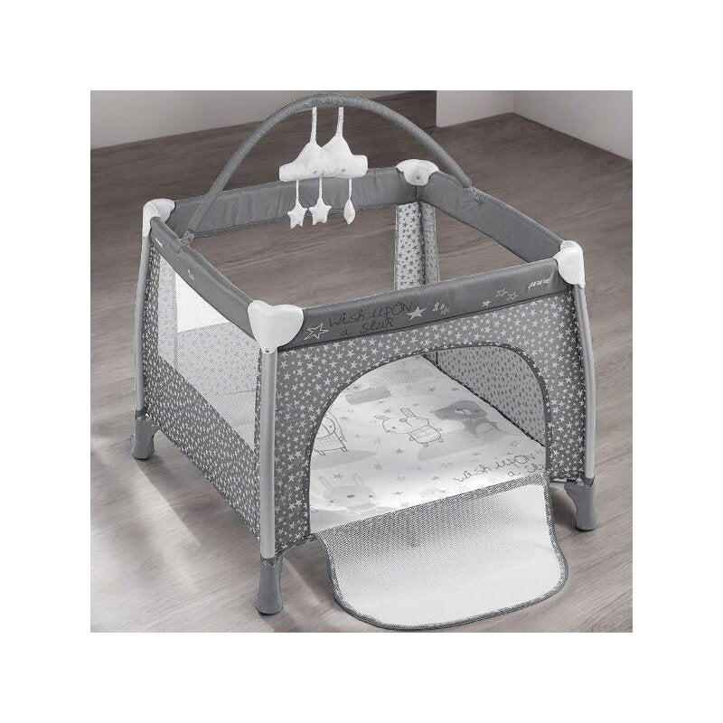 Tarc de joaca, Jane, Travel Fun, Cu arcada cu jucarii, Geanta de transport 98x101x80 cm, Star