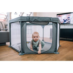 Țarc de joacă FreeON Hexagonal, gri – fotografia 6 a produsului