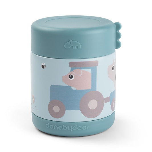 Termos alimente Done by Deer Tiny Farm Blue 300ml