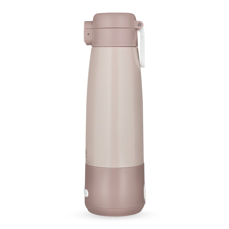 Termos inteligent cu incalzire Lionelo ThermUp Bottle 350 ml, Roz nude