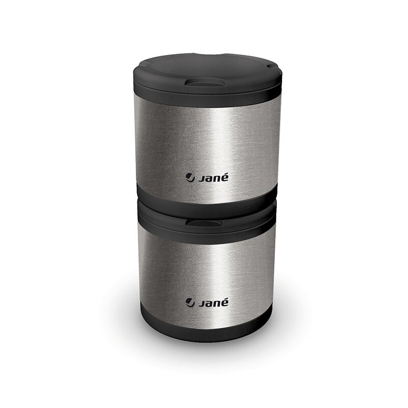 Termos, Jane, Din otel inoxidabil, 1000 ml, Fara BPA, Cu gentuta din izopren, Black