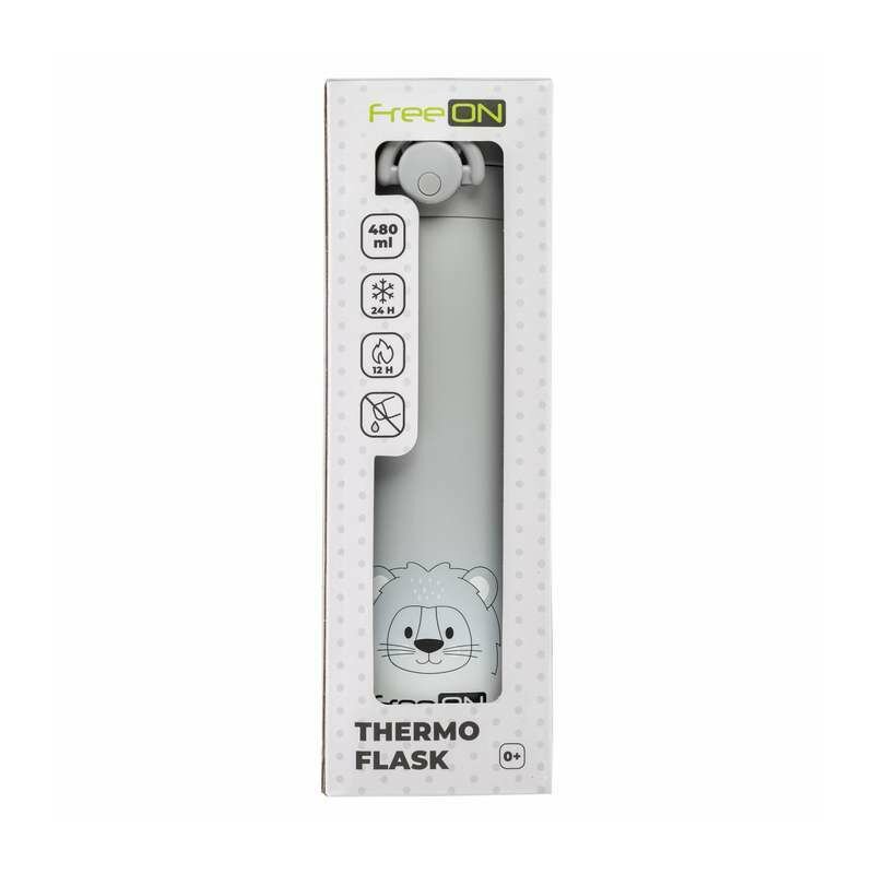 Termos lichide FreeON 480 ml, gri – fotografia 9 a produsului