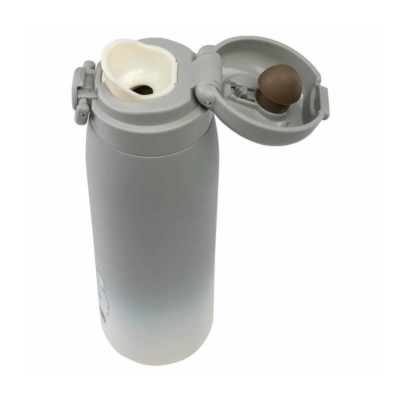 Termos lichide, FreeON, Din otel inoxidabil, Cu mentinere de temperatura de pana la 12 ore, 480 ml, Grey