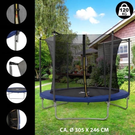 Trambulina cu plasa de siguranta Dunlop 305x76 cm