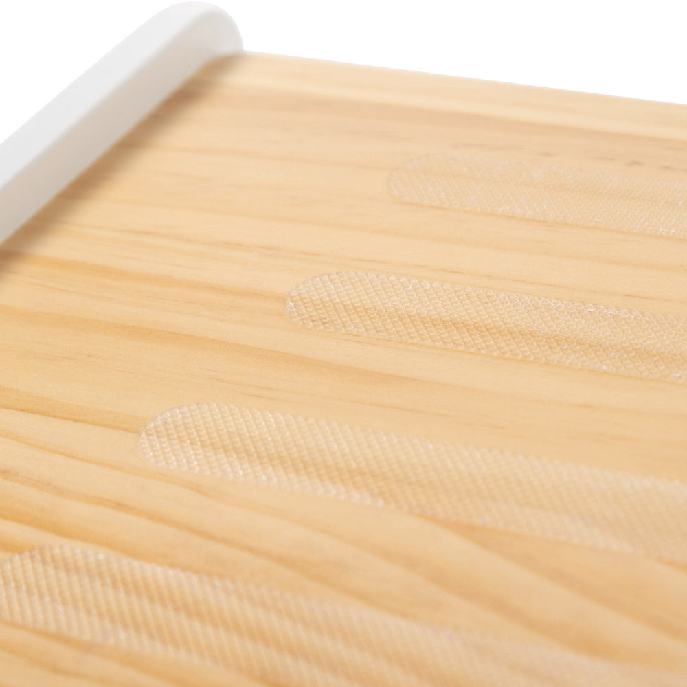 Treapta inaltator Childhome 35x23x18 cm Lemn Natural Alb