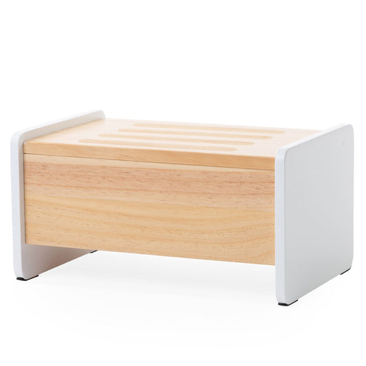 Treapta inaltator Childhome 35x23x18 cm Lemn Natural Alb