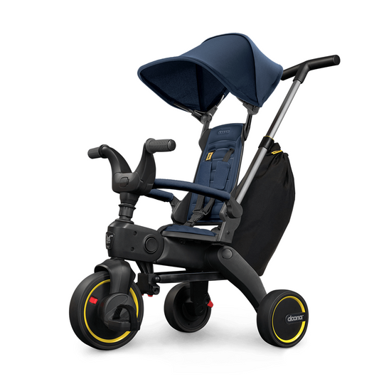 Tricicleta Pliabila Doona Liki Trike S3 Deep Blue Protectie UPF 50+