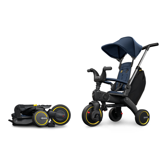 Tricicleta Pliabila Doona Liki Trike S3 Deep Blue Protectie UPF 50+