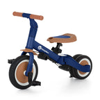 Tricicleta, Petite&Mars, Turbo, 5 in 1, Multifunctionala, Vehicul de impins, Bicicleta cu/fara pedale, Cu maner de ghidaj, Detasabil, Roti din cauciuc, Pana la 25 kg, 1.5-5 ani, Albastru