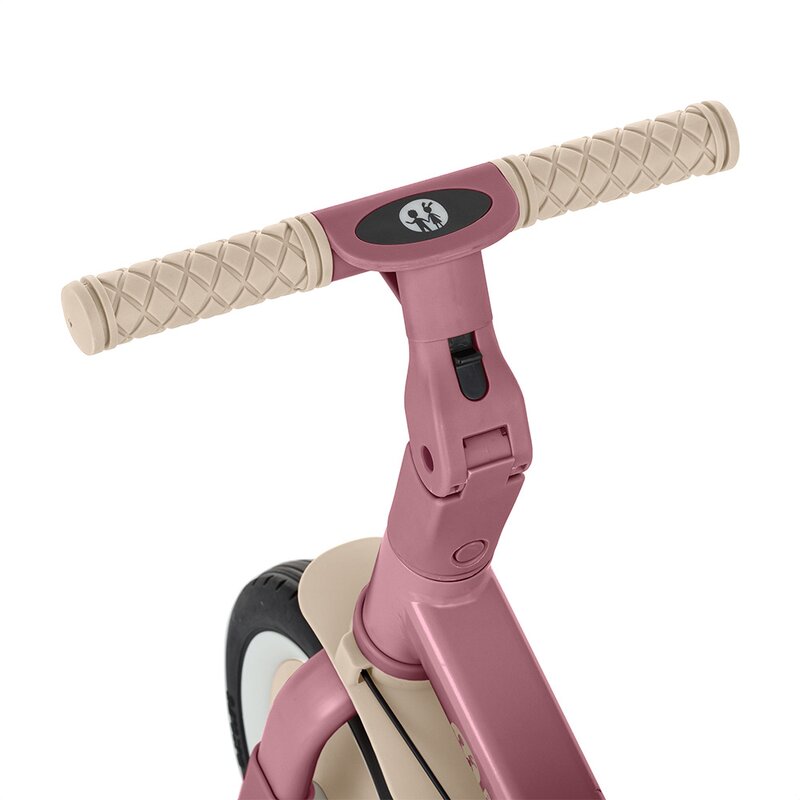 Tricicleta, Petite&Mars, Turbo, 5 in 1, Multifunctionala, Vehicul de impins, Bicicleta cu/fara pedale, Cu maner de ghidaj, Detasabil, Roti din cauciuc, Pana la 25 kg, 1.5-5 ani, Dusty Rose