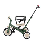 Tricicleta, Petite&Mars, Turbo, 5 in 1, Multifunctionala, Vehicul de impins, Bicicleta cu/fara pedale, Cu maner de ghidaj, Detasabil, Roti din cauciuc, Pana la 25 kg, 1.5-5 ani, Verde