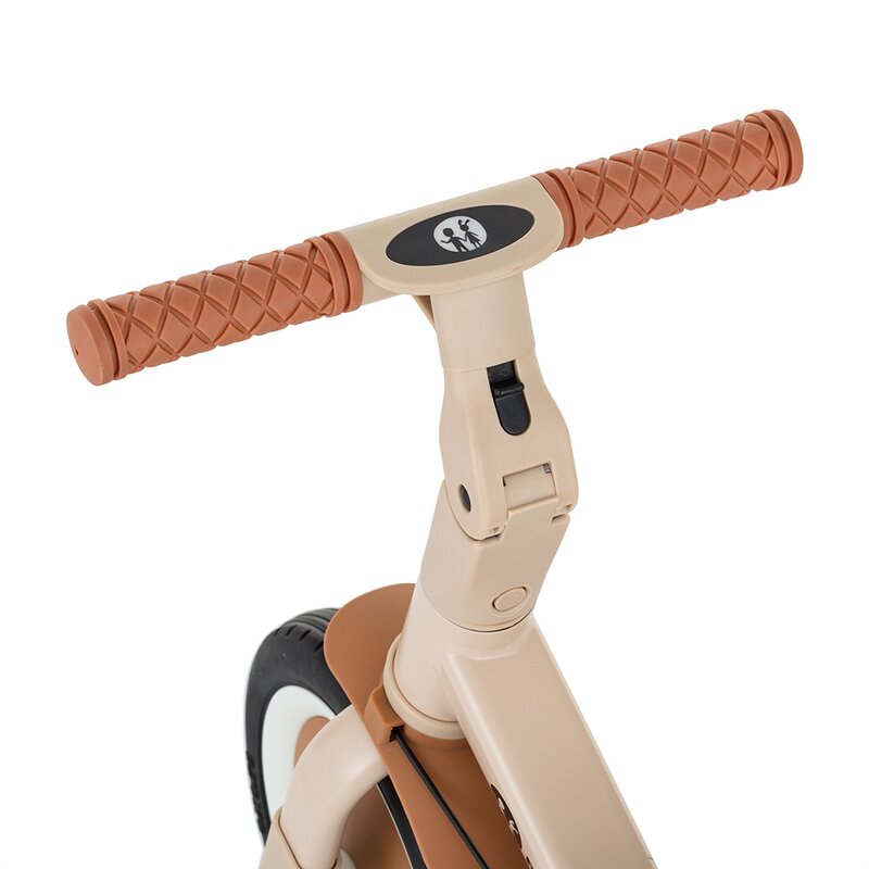 Tricicleta, Petite&Mars, Turbo, 5 in 1, Multifunctionala, Vehicul de impins, Bicicleta cu/fara pedale, Cu maner de ghidaj, Detasabil, Roti din cauciuc, Pana la 25 kg, 1.5-5 ani, Bej