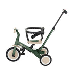 Tricicleta, Petite&Mars, Turbo, 5 in 1, Multifunctionala, Vehicul de impins, Bicicleta cu/fara pedale, Cu maner de ghidaj, Detasabil, Roti din cauciuc, Pana la 25 kg, 1.5-5 ani, Verde