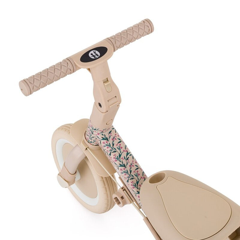 Tricicleta, Petite&Mars, Turbo, Editie limitata, 5 in 1, Multifunctionala, Vehicul de impins, Bicicleta cu/fara pedale, Cu maner de ghidaj, Detasabil, Roti din cauciuc, Pana la 25 kg, 1.5-5 ani, Pink Meadow
