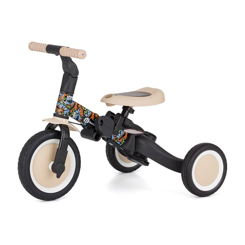 Tricicleta, Petite&Mars, Turbo, Editie limitata, 5 in 1, Multifunctionala, Vehicul de impins, Bicicleta cu/fara pedale, Cu maner de ghidaj, Detasabil, Roti din cauciuc, Pana la 25 kg, 1.5-5 ani, City Beat