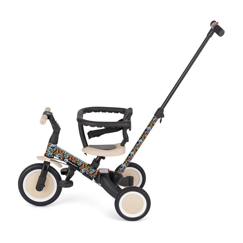 Tricicleta, Petite&Mars, Turbo, Editie limitata, 5 in 1, Multifunctionala, Vehicul de impins, Bicicleta cu/fara pedale, Cu maner de ghidaj, Detasabil, Roti din cauciuc, Pana la 25 kg, 1.5-5 ani, City Beat