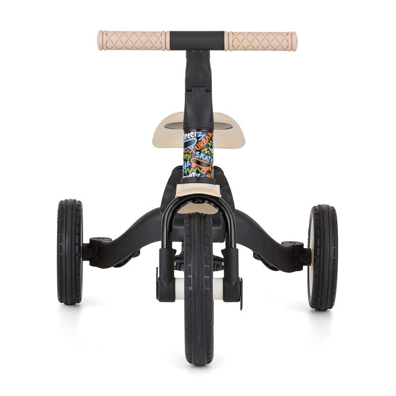 Tricicleta, Petite&Mars, Turbo, Editie limitata, 5 in 1, Multifunctionala, Vehicul de impins, Bicicleta cu/fara pedale, Cu maner de ghidaj, Detasabil, Roti din cauciuc, Pana la 25 kg, 1.5-5 ani, City Beat