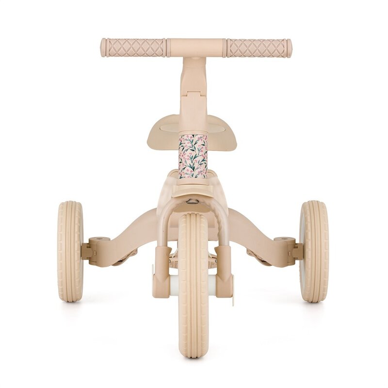 Tricicleta, Petite&Mars, Turbo, Editie limitata, 5 in 1, Multifunctionala, Vehicul de impins, Bicicleta cu/fara pedale, Cu maner de ghidaj, Detasabil, Roti din cauciuc, Pana la 25 kg, 1.5-5 ani, Pink Meadow