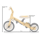 Tricicleta, Petite&Mars, Turbo Plus, 5 in 1, Multifunctionala, Vehicul de impins, Bicicleta cu/fara pedale, Cu maner de ghidaj, Detasabil, Roti din cauciuc, Capotina pentru soare, Pana la 25 kg, 1.5-5 ani, Albastru