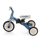 Tricicleta, Petite&Mars, Turbo Plus, 5 in 1, Multifunctionala, Vehicul de impins, Bicicleta cu/fara pedale, Cu maner de ghidaj, Detasabil, Roti din cauciuc, Capotina pentru soare, Pana la 25 kg, 1.5-5 ani, Albastru