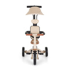 Tricicleta, Petite&Mars, Turbo Plus, 5 in 1, Multifunctionala, Vehicul de impins, Bicicleta cu/fara pedale, Cu maner de ghidaj, Detasabil, Roti din cauciuc, Capotina pentru soare, Pana la 25 kg, 1.5-5 ani, Bej