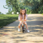 Tricicleta, Petite&Mars, Turbo Plus, 5 in 1, Multifunctionala, Vehicul de impins, Bicicleta cu/fara pedale, Cu maner de ghidaj, Detasabil, Roti din cauciuc, Capotina pentru soare, Pana la 25 kg, 1.5-5 ani, Bej